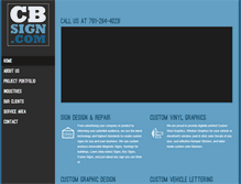 Tablet Screenshot of cbsign.com